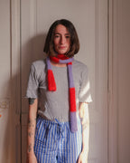 Scarf Ugo - Rayure Bowie (Lavande)